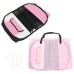 vidaXL Parque de perros plegable bolsa de transporte rosa 90x90x58 cm