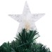 vidaXL Árbol de Navidad preiluminado con soporte y LED fibra óptica 64 cm