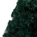 vidaXL Árbol de Navidad preiluminado con soporte y LED fibra óptica 64 cm