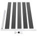 vidaXL Set de paneles de valla WPC negro 699x105 cm