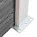 vidaXL Set de paneles de valla WPC negro 699x105 cm