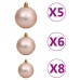 vidaXL Árbol de Navidad artificial con luces y bolas 230 ramas 120 cm