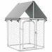 vidaXL Perrera de exterior con tejado 100x100x150 cm