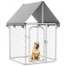 vidaXL Perrera de exterior con tejado 100x100x150 cm