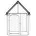 vidaXL Perrera de exterior con tejado 100x100x150 cm