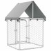 vidaXL Perrera de exterior con tejado 100x100x150 cm