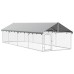 vidaXL Perrera de exterior con tejado 600x200x150 cm