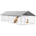 vidaXL Perrera de exterior con tejado 600x200x150 cm