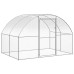 vidaXL Gallinero de exterior de acero galvanizado 3x2x2 m