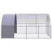 vidaXL Gallinero de exterior de acero galvanizado 3x4x2 m