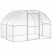 vidaXL Gallinero de exterior de acero galvanizado 3x4x2 m