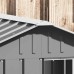 vidaXL Casa para perros acero galvanizado gris 116,5x153x81,5 cm
