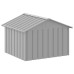 vidaXL Casa para perros acero galvanizado gris 116,5x153x81,5 cm