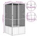 vidaXL Jaula de pájaros acero galvanizado antracita 111x107x211,5 cm