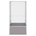 vidaXL Jaula de pájaros acero galvanizado gris 111x107x211,5 cm