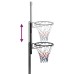 vidaXL Canasta de baloncesto policarbonato transparente 280-350 cm