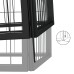vidaXL Corral para perros 4 paneles acero con recubrimiento en polvo