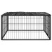 vidaXL Corral para perros 4 paneles acero con recubrimiento en polvo