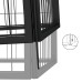 vidaXL Corral para perros 4 paneles acero con recubrimiento en polvo