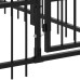 vidaXL Perrera de exterior de acero 3,75 m²