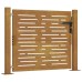 vidaXL Puerta de jardín 100x75 cm de acero corten con diseño cuadrado