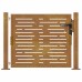 vidaXL Puerta de jardín 100x75 cm de acero corten con diseño cuadrado
