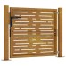 vidaXL Puerta de jardín 100x75 cm de acero corten con diseño cuadrado