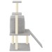 vidaXL Rascador para gatos con postes de sisal gris claro 110 cm