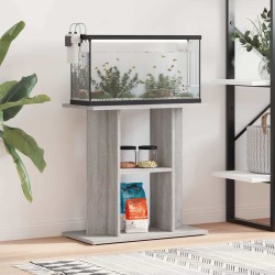 vidaXL Soporte para acuario Sonoma gris 60x30x60 cm Madera sintética