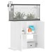 vidaXL Soporte para acuario madera de ingeniería blanco 81x36x73 cm