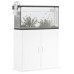 vidaXL Soporte para acuario madera de ingeniería blanco 81x36x73 cm