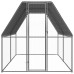vidaXL Jaula gallinero de exterior de acero galvanizado 2x4x2 m