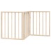 vidaXL Puerta para perros plegable de 3 paneles, 150 cm, madera de álamo