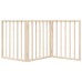 vidaXL Puerta para perros plegable de 3 paneles, 150 cm, madera de álamo