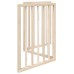 vidaXL Puerta para perros plegable de 3 paneles, 150 cm, madera de álamo