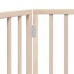 vidaXL Puerta para perros plegable de 3 paneles, 150 cm, madera de álamo