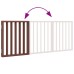 vidaXL Puerta para perros plegable 3 paneles madera álamo marrón 150cm