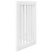 vidaXL Puerta para perros plegable 3 paneles madera álamo blanca 150cm