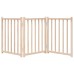 vidaXL Puerta para perros plegable 3 paneles madera de abeto 150 cm