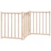 vidaXL Puerta para perros plegable 3 paneles madera de abeto 150 cm
