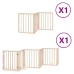vidaXL Puerta para perros plegable 9 paneles madera de álamo 450 cm