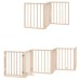 vidaXL Puerta para perros plegable 9 paneles madera de álamo 450 cm