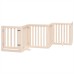 vidaXL Puerta para perros plegable 9 paneles madera de álamo 450 cm