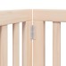 vidaXL Puerta para perros plegable 9 paneles madera de álamo 450 cm