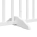 vidaXL Puerta para perros plegable 9 paneles madera álamo blanca 450cm