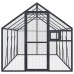 vidaXL Pajarera de aluminio gris antracita 1,79x4x1,85 m