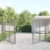 vidaXL Puerta de jardín de malla color antracita 300 x 125 cm acero galvanizado