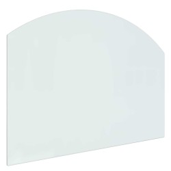 vidaXL Placa de vidrio para chimenea Transparente 80 x 60 cm Cristal