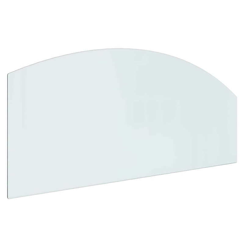 vidaXL Placa de vidrio para chimenea Transparente 120 x 50 cm Cristal
