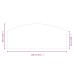 vidaXL Placa de vidrio para chimenea Transparente 120 x 50 cm Cristal